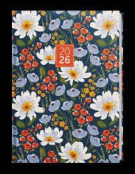 Diář 2026 týdenní A5 Oskar-lamino Květiny