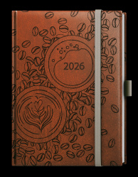 Diář 2027 týdenní B6 Prokop-Vivella extra Káva moka