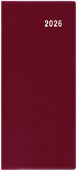 Diář 2026 měsíční Božka-PVC bordó