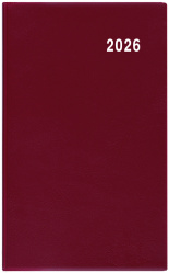 Diář 2026 měsíční Diana-PVC bordó