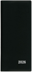 Diář 2026 měsíční Xenie-PVC černý