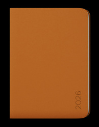 Diář 2026 měsíční B5 Dino pískový