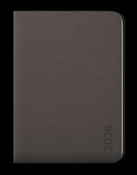 Diář 2026 měsíční B5 Dino šedý