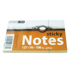 Bloček samol.76x127/100 Smart line žlutý