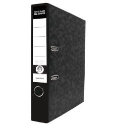 Pořadač A4 5 cm páka CAESAR OFFICE EXECUTIVE mramor černý s RADO zámky /E