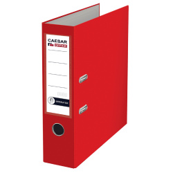 Pořadač A4 8 cm páka CAESAR OFFICE IMPERATOR PP červený/E