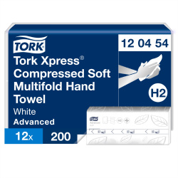 Ručníky skládané 2vrstvé Tork H2 Xpress celuloza + recykl bílé 2400ks