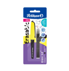 Pero gumovací + 2 náplně černé