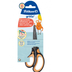 Nůžky 15 cm Griffix pro leváky černé/E