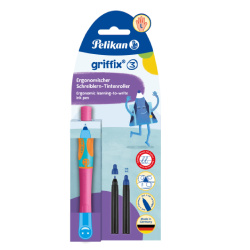 Roller inkoustový Griffix 3 pro leváky růžový