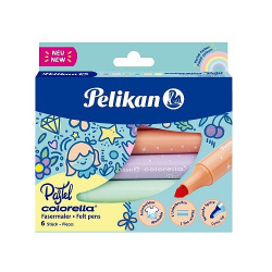 Fixy silné Pelikan Colorella pastelové 6 ks