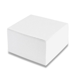 Blok kostka nelepená 9x9x4,5cm bílá