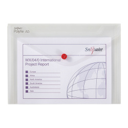 Desky s drukem A5 Snopake čiré /E