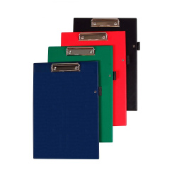 Desky s klipem jednodeska A4 + úchyt na tužku mix barev