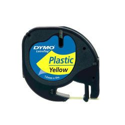 Páska DYMO 12mmx4m plast žlutá