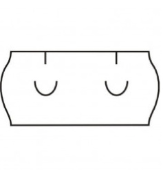 Etikety do kleští 26x12 mm UNI 1500 etiket bílé /o