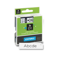 Páska DYMO 6mmx7m černo/bílá