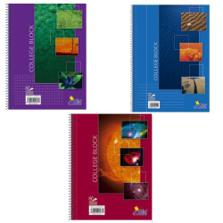 Blok spirála A5 čtvereček 80 listů College