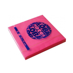 Bloček samol. 75x75/80 neon růžový