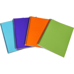 Blok spirála A4 linka 80 listů PP obálka TW