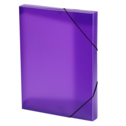 Mapa s gumou Box A4 3 cm PP Opaline fialová