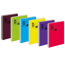 Blok spirála A5 linka 80 listů PP obálka TW