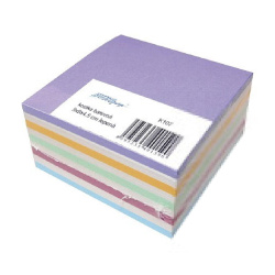 Blok kostka lepená 9x9x4,5cm barevná/E