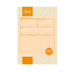 Zakázkový list A4 NCR (Optys)/E