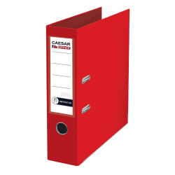 Pořadač A4 8 cm páka CAESAR OFFICE SENÁTOR prešpán červený/E