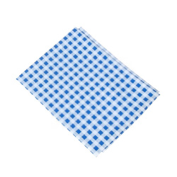 Ubrus na lavici kostka modrá /E