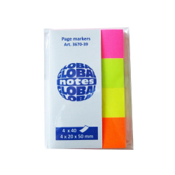 Záložka samolepící 20x50mm neon /E