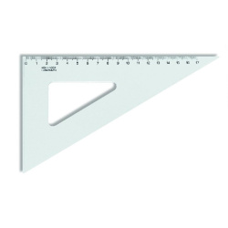 Pravítko trojúhelník 60/200