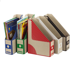 Stojan na spisy zkosený A4 Emba 330x230x75 mm červený