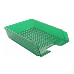 Zásuvka PVC transparentní zelená