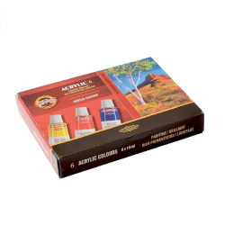 Barvy akrylové Koh-i-noor 6 barev /E