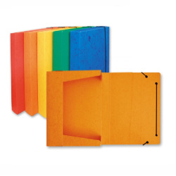 Mapa s gumou Box A4 4cm prešpán mix barev/E