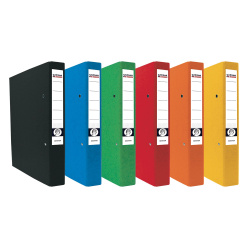 Pořadač A4 4-kroužky 4,2cm CAESAR OFFICE prešpán červený