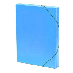 Mapa 253 s gumou PP průhledná modrá /E