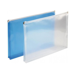 Desky se zipem A5 rozšířené modré/E