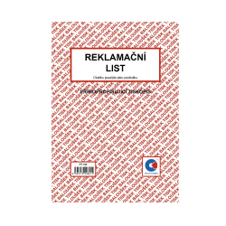 Reklamační list A5
