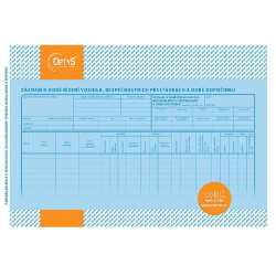 Záznam o době řízení a bezp.přest. A4 Optys/E