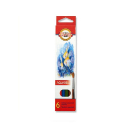 Pastelky akvarelové Aquarell Koh-I-Noor 6ks/E