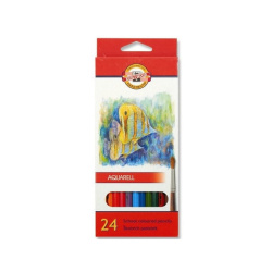 Pastelky akvarelové Aquarell Koh-I-Noor 24ks/E