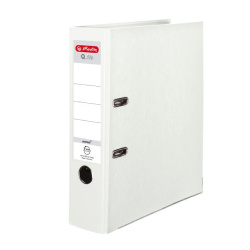 Pořadač A4 8cm páka Herlitz PP bílý/HE