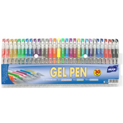 Gelové pero barevné 30ks/E