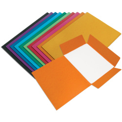 Mapa 253 tříchlopňová A4 prešpán oranžová