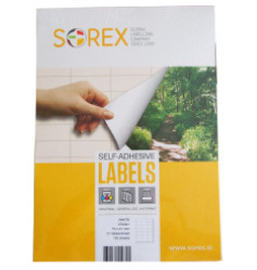 Etikety na archu A4 105x42,3 mm Sorex 100 listů celé balení /E