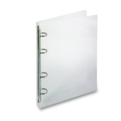 Pořadač A4 4-kroužky 2cm průhledný čirý