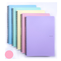 Blok spirála A4 linka 70 listů Pastelini růžový