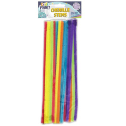 Drát plyšový 30 cm neonové barvy 20ks /E